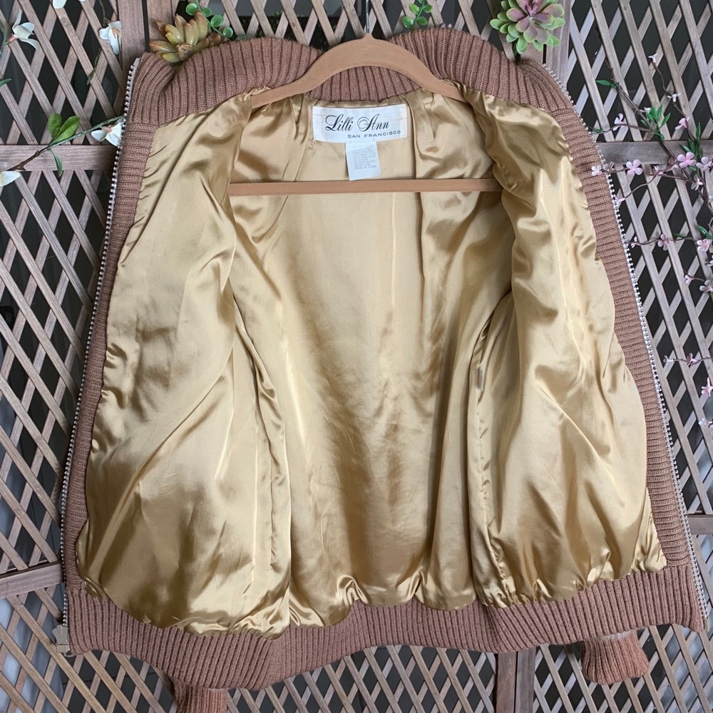 Lilli Ann Faux Fur Bomber Coat - Picture 9 of 11